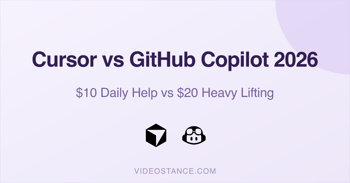 Cursor vs GitHub Copilot 2026: $10 Help or $20 Heavy Lifting?