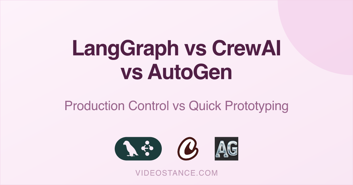 LangGraph vs CrewAI vs AutoGen: Control or Convenience?